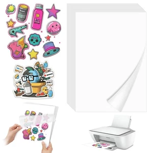 30 Stück Selbstklebend Folie Druckpapier Inkjet-Vinyl-Aufkleber A4 Bedruckbar... - Bild 1 von 6
