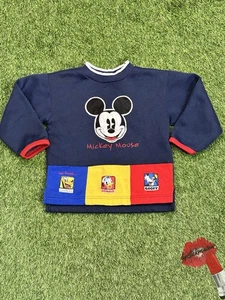Vintage Mickey Mouse Rundhalsausschnitt 4T Kleinkind blau Pullover Disney Pluto - Bild 1 von 12