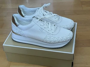 Michael Kors Monique Trainer Tech Canvas Weiß Gr.41 Gr.10 Neu Original Karton - Bild 1 von 10