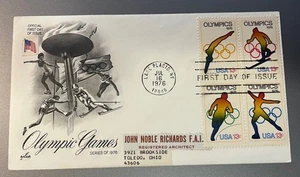 1976 Olympic Games USA FDC - Lake Placid, NY - First Day Issue - Picture 1 of 1