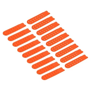 10 pares de cubiertas con correa a presión, 14 agujeros sombrero hebilla a presión (naranja) - Imagen 1 de 7