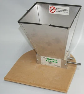 Genuine The Barley Crusher Malt Mill Homebrew Beer Grinder 7 Lb. Capacity Hopper - Picture 1 of 8