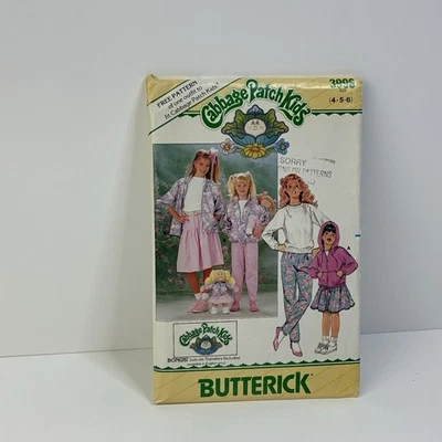Jacket Pants Skirt Doll Clothes Transfer Girls Size 4-6 UNCUT Pattern 3996 Vtg  - Image 1 of 2