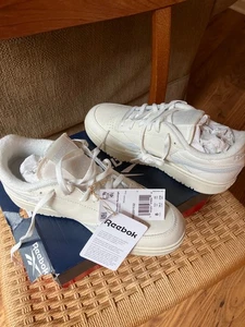Reebok Women Club C Revenge Vintage Chalk Alabaster Beige Shoes Size 8 - NEW - Picture 1 of 13