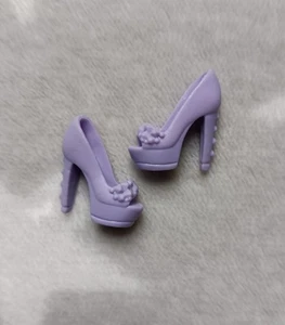 Genuine Barbie Fashionista Extra Heeled Lilac Ankle Strappy Sandals High Heels - Picture 1 of 4