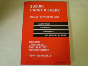 English Service Manual Shop repair Manual For Suzuki Carry DB51 DC51 DD51 - Picture 1 of 1