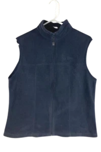 North End Women's Blue Fleece Vest Size L with Pockets - Good Condition - Picture 1 of 5