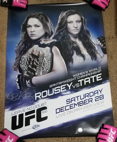 UFC 168: Rousey vs. Tate 2 LE  Poster (SBC) Limited Edition Only 125 Sold Cover