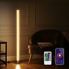 LED Corner Floor Lamp with Remote, Modern Dimmable Standing Tall Lamp
