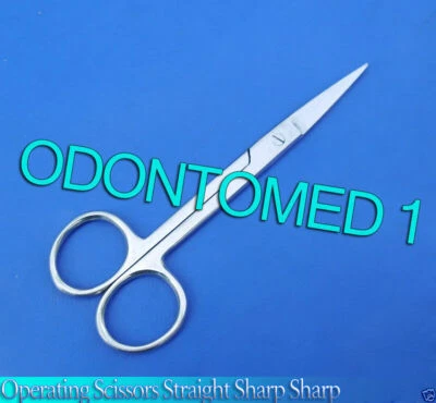 OPERATING DISSECTING DRESSING SCISSORS SHARP SHARP 5.5" STRAIGHT STAINLESS STEEL - Image 1 of 3