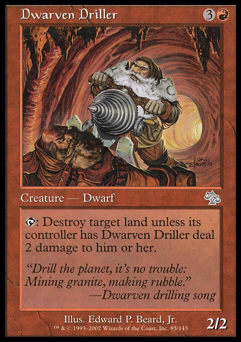 MTG Magic the Gathering Dwarven Driller (85/143) Judgment LP - Image 1 of 1