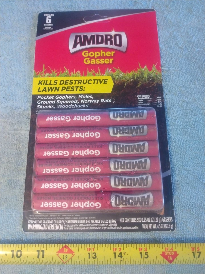 Amdro Gopher Gasser For Destructive Lawn Pests NIB - Image 1 of 4