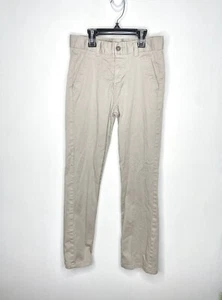 Chaps Khaki Pants Boys Size 10 Reg School Uniform Adjustable Waist Straight - Picture 1 of 4