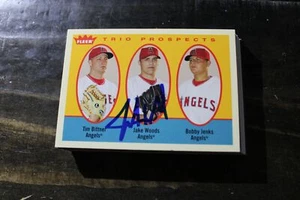 JAKE WOODS RC  CALIFORNIA ANGELS AUTOGRAPHED CARD - Picture 1 of 1