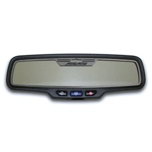 ACC Rear View Mirror Trim w/SS fits 2010-2014 Camaro w/Sensor-Rectangle Brushed - Picture 1 of 4