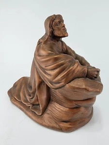 Keramik Christlicher Glaube Statue, ~ 7,5" hoch • Jesus von Nazareth im Gebet - Bild 1 von 8