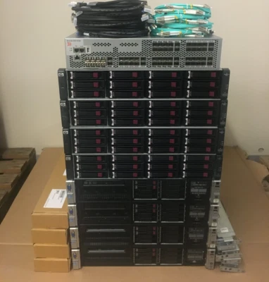 HP DL380p Gen8 10Gbit iSCSI 28.8TB 15K SAN Cluster 64-Cores 128-Thread 1TB RAM - Image 1 of 4