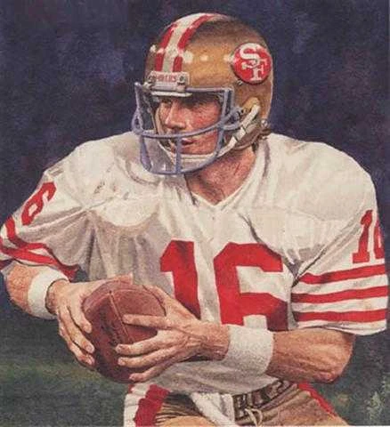 Joe Montana 49ers Super Bowl Corning Print LE 12x14 Foto 1 de 1