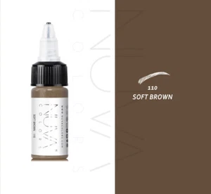 Nuva Colors Eyebrows SOFT BROWN 1/2-oz Permanent Makeup PMU Pigment Ink Supplies - Picture 1 of 1
