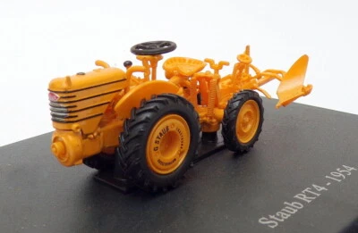 Hachette 1/43 Scale Model Tractor HT134 - 1954 Staub RT4 - Yellow - Image 1 of 3