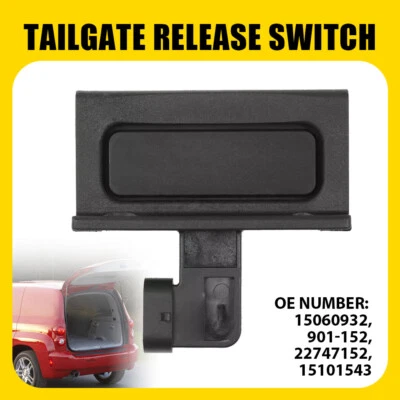 Rear Trunk Tailgate Release Switch For 2006-2011 Chevy HHR / 04-05 GMC Envoy XUV - Image 1 of 4