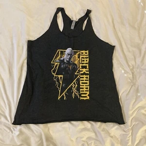 Black Adam Men’s 2XL Dark Charcoal Tank Top T-Shirt Graphic Printed - Picture 1 of 9