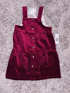 Chelsea & Violet Corduroy Jumper Little Girls Floral linings Dress Size 5 *NWT** - Picture 1 of 3