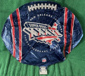 SUPERBOWL XXXVI NFL FOOTBALL Super Bowl Party Mylar Balloon Patriots Rams 2002 - Picture 1 of 2