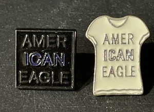 2 American Eagle Outfitters Advertising Pins - Picture 1 of 1