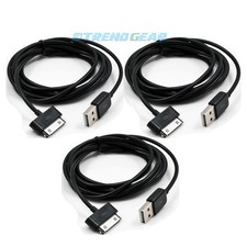 3X 6FT USB TO 30PIN BLACK CABLE DATA SYNC CHARGER SAMSUNG GALAXY TAB P3100 P3110