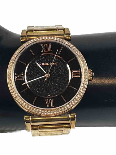 Orologio da donna Michael Kors MK3356 Caitlin Cristallo Pavimentazione Oro Rosa Acciaio Inox