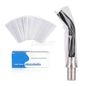 200pcs Dental Curing Light Guide Stick Sleeve Sheath Cover Plastic Disposable - Picture 1 of 5