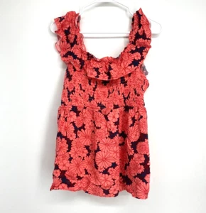 Isabel Maternity by Ingrid & Isabel Ruffle Smocked Maternity Tank Top M NWT - Picture 1 of 8