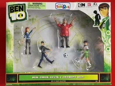 Ben 10 Paquete de 4 Juguetes R Us Exclusivo Ben, Gwen, Kevin y Grandpa Max Juego de Fútbol Foto 1 de 4