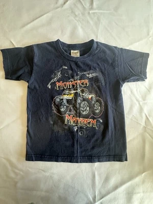 Camiseta De Colección Monster Mayhem Juvenil 5/6 Cygnus Negra Monster Truck Camiseta Gráfica Foto 1 de 4
