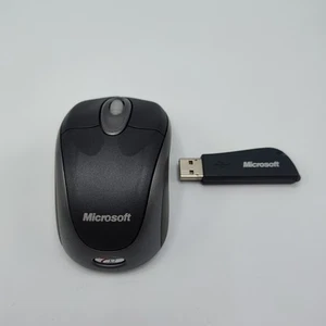 Microsoft 1056 Wireless Notebook Optical Mouse 3000 MSK-1056 With USB Receiver - Picture 1 of 6