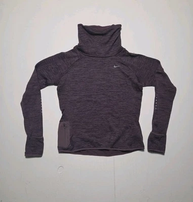 Pullover para correr Nike Dri Fit púrpura elemento esfera térmica capucha cuello 799891-533 Foto 1 de 4