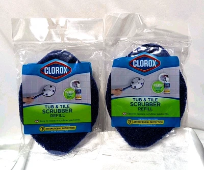2x Almohadillas de Recarga de Depuradora para Bañera y Azulejos Clorox Fácil de A Presionar Reemplazos Limpieza NUEVO Foto 1 de 4