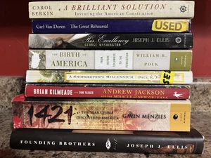 8 Book Lot Early American History Founders Revolutionary War Nonfiction Ellis - Picture 1 of 9