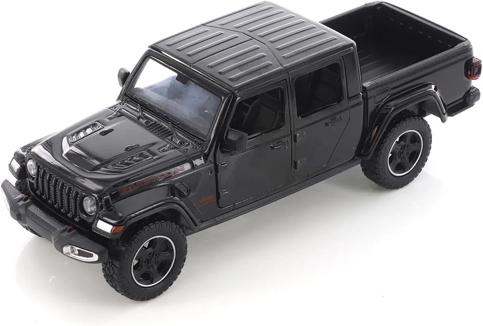 2021 Jeep Gladiator Rubicon Closed Top 1/27 Scale Diecast Car Model - BLACK - Image 1 of 4