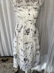 Adorable RARE Fetch & Frolic Dress Anthropologie Maeve Dog Print Pockets Sz OP - Picture 1 of 12