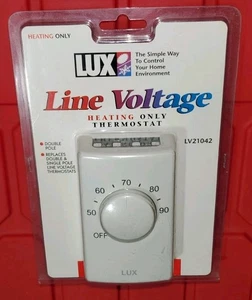Termostato de calefacción de voltaje de línea LUX LV21042 nuevo sellado ***ENVÍO GRATUITO*** - Imagen 1 de 7