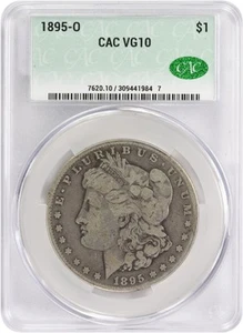 1895-O Morgan Silver Dollar VG10 CACG - Picture 1 of 2
