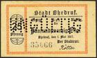 Germany. Notgeld (Ohdruf) .25 Pfennig. 1917. Numbered, Not Stamped. Ungültig