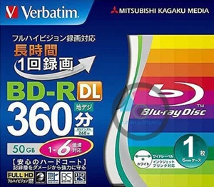 VERBATIM BD-R DL 50GB x6 Printable 5psc slimcase - Zdjęcie 1 z 8