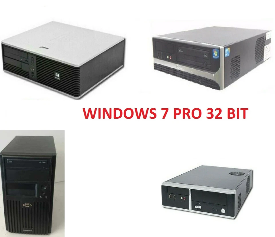 CHEAP WINDOWS 7 PC COMPUTER HP DELL RM Viglen DESKTOP COMPUTER 250GB HDD - Image 1 of 3