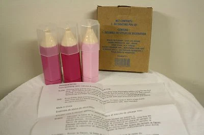 NUEVO - Juego de 3 bolígrafos decorativos Avon glaseado glaseado F3492771 Foto 1 de 3