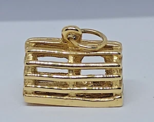 Colgante de oro amarillo de 14K móvil 3D langosta en trampa 15x16 mm ~ 3,7 g - Imagen 1 de 4