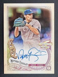 2017 Topps Gypsy Queen Nathan Eovaldi ON CARD AUTO AUTOGRAPH, Texas Rangers
