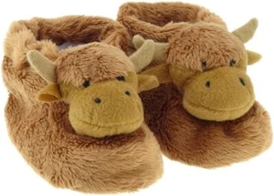 Highland Cow Scottish Baby Slippers - Picture 1 of 1